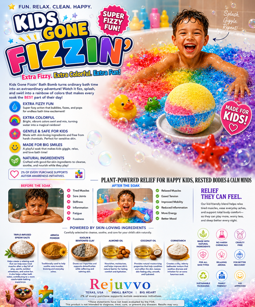 Kids Gone Fizzin Bath Bomb