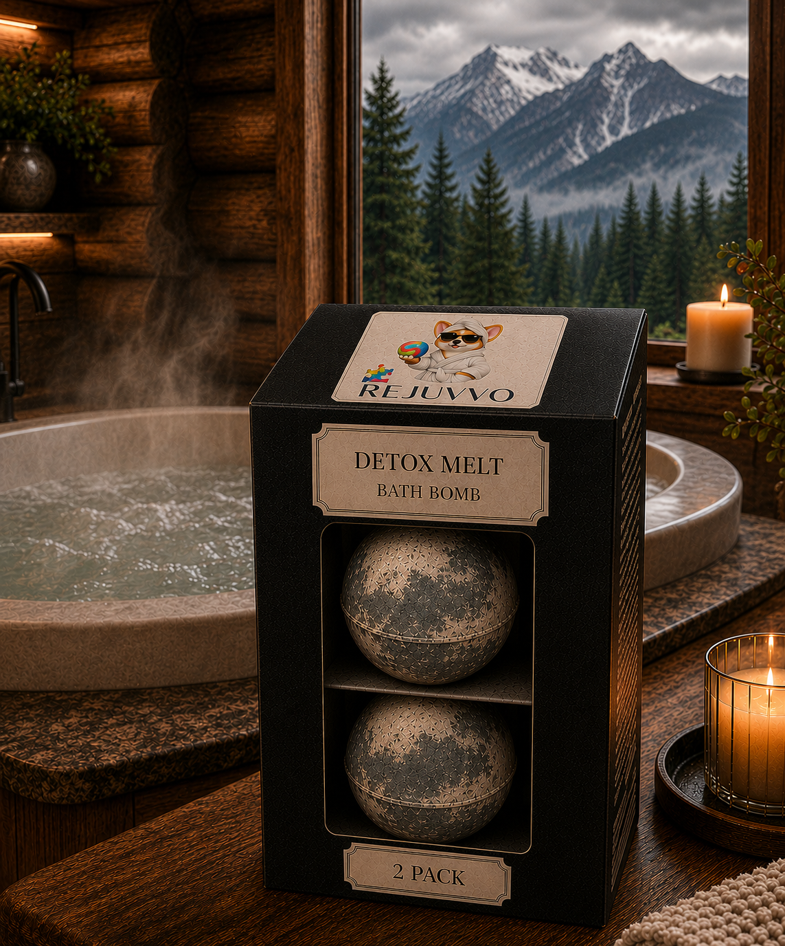 Detox Melt Bath Bomb - Dye-Free Wellness Series