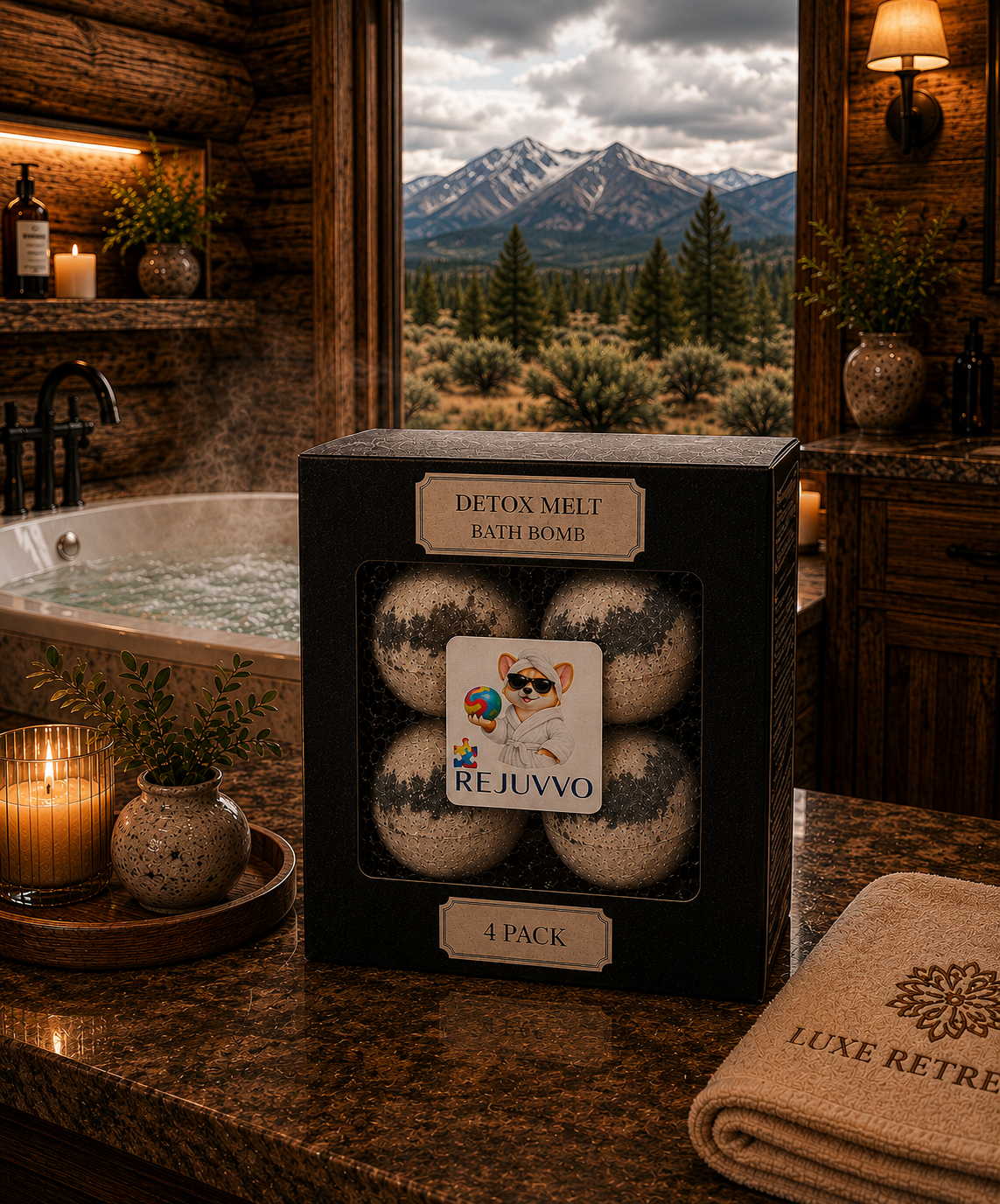 Detox Melt Bath Bomb - Dye-Free Wellness Series