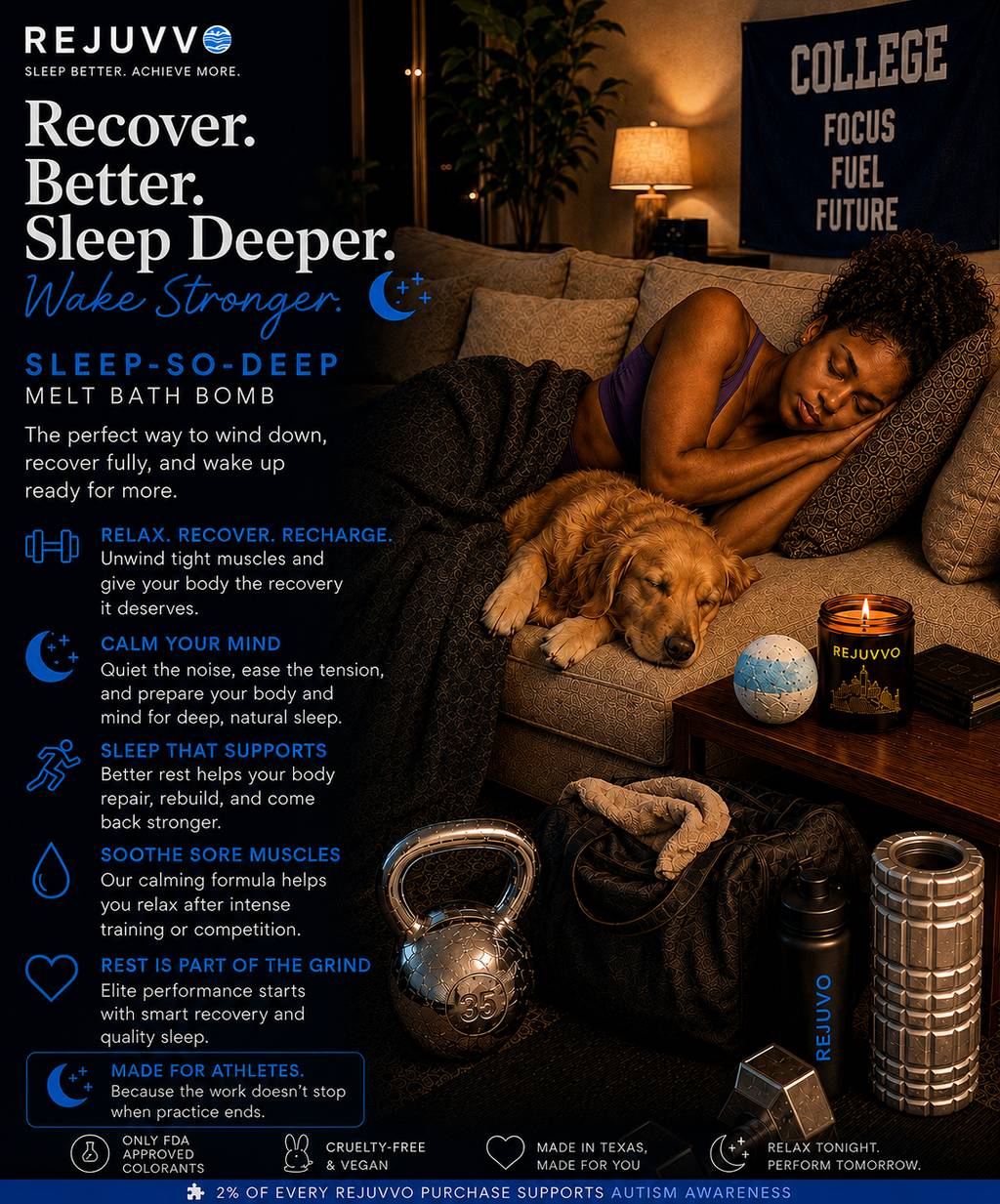 Sleep-So-Deep Melt Bath Bomb | Sleep Series