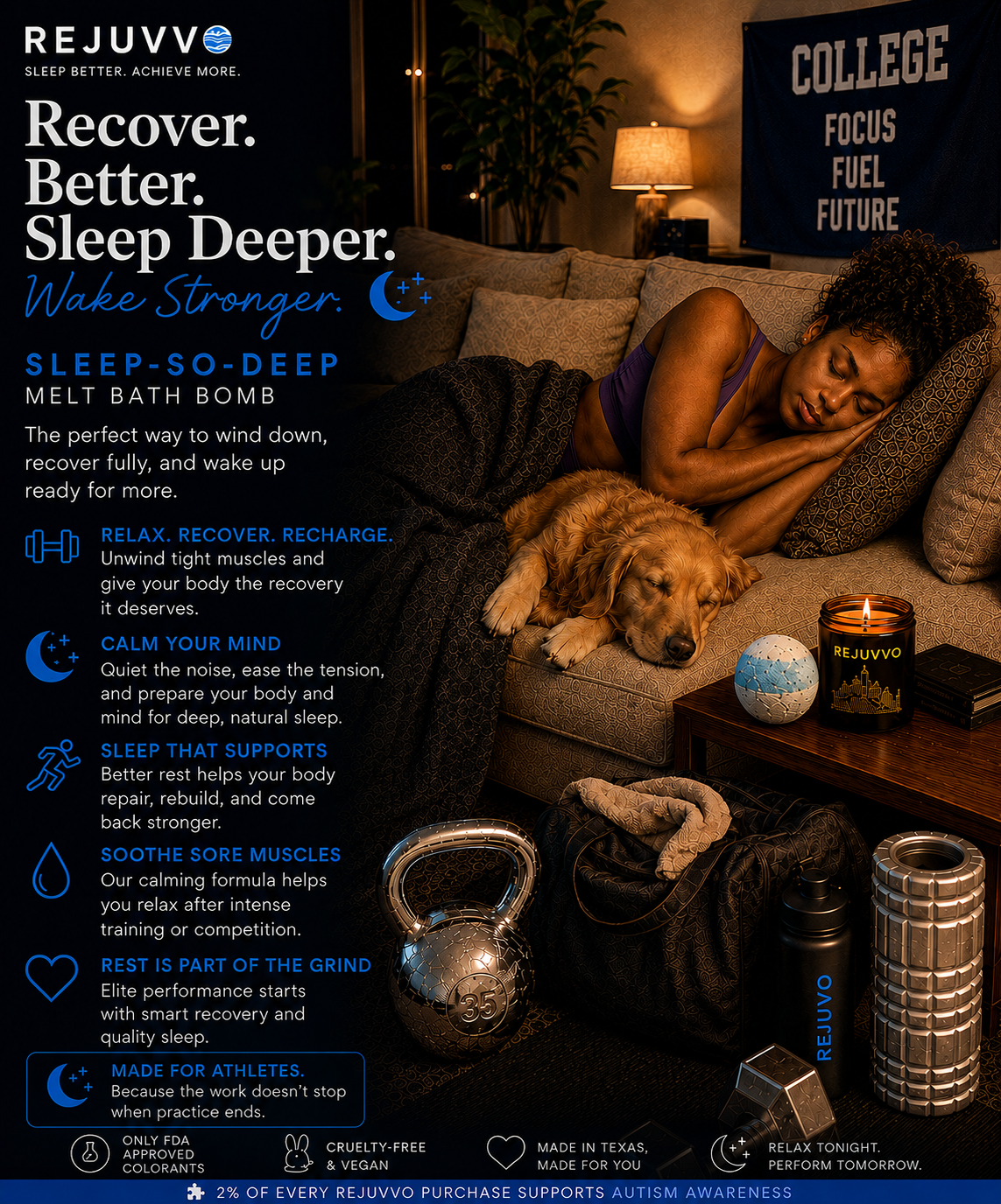 Sleep-So-Deep Melt Bath Bomb | Sleep Series